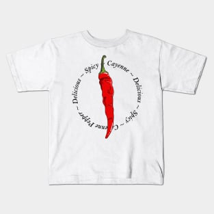 Cayenne Chili Pepper Kids T-Shirt